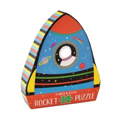 Floss & Rock 12 Parça Şekilli Puzzle Rocket - 1