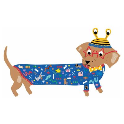 Floss & Rock 20 Parça Puzzle Köpek Şekilli Yap Boz Pets - 2