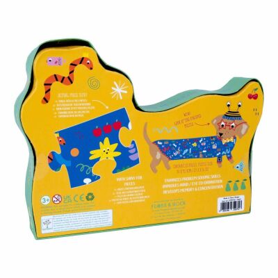 Floss & Rock 20 Parça Puzzle Köpek Şekilli Yap Boz Pets - 3