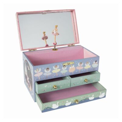 Floss & Rock 3 Çekmeceli Müzikli Mücevher Kutusu Enchanted - 1
