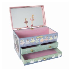 Floss & Rock 3 Çekmeceli Müzikli Mücevher Kutusu Enchanted - Floss & Rock