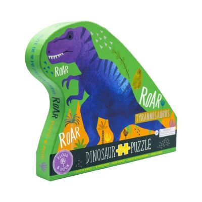 Floss & Rock 40 Parça Puzzle Dinozor Şekilli Yap Boz Dino - 1