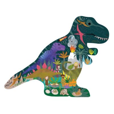 Floss & Rock 40 Parça Puzzle Dinozor Şekilli Yap Boz Dino - 2