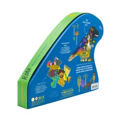 Floss & Rock 40 Parça Puzzle Dinozor Şekilli Yap Boz Dino - 3