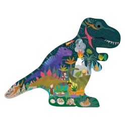 Floss & Rock 40 Parça Puzzle Dinozor Şekilli Yap Boz Dino - 2