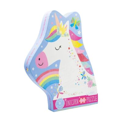 Floss & Rock 40 Parça Puzzle Unicorn Şekilli Yap Boz Rainbow Unicorn - 1
