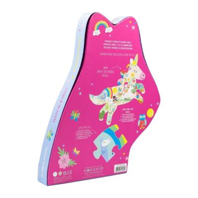 Floss & Rock 40 Parça Puzzle Unicorn Şekilli Yap Boz Rainbow Unicorn - 3