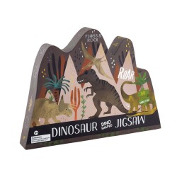 Floss & Rock 80 Parça Dinozor Şekilli Puzzle Dinasour - 1