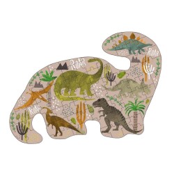 Floss & Rock 80 Parça Dinozor Şekilli Puzzle Dinasour - 2