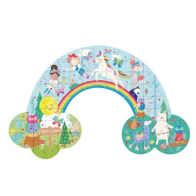 Floss & Rock 80 Parça Gökkuşağı’ Şekilli Puzzle Rainbow Fairy - 2