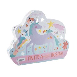 Floss & Rock 80 Parça Kelebek Şekilli Puzzle Fantasy - 1