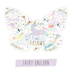 Floss & Rock 80 Parça Kelebek Şekilli Puzzle Fantasy - 2