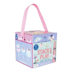 Floss & Rock Ahşap Figürlü Küpler/Enchanted New - 1