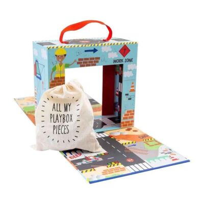 Floss & Rock Ahşap Figürlü Oyun Kutuları / Construction - 3