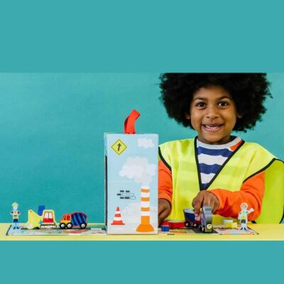 Floss & Rock Ahşap Figürlü Oyun Kutuları / Construction - 4