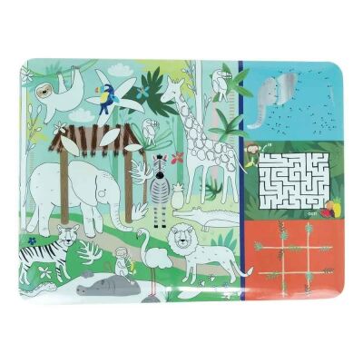 Floss & Rock Boyanabilir Oyun ve Aktivite Matı Jungle - 1