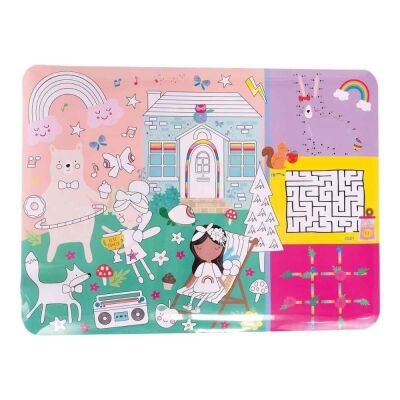Floss & Rock Boyanabilir Oyun ve Aktivite Matı Rainbow Fairy - 1