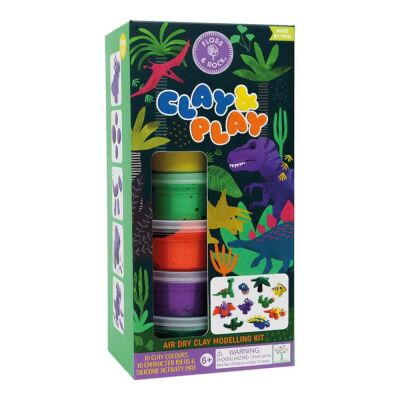 Floss & Rock Clay And Play Hava İle Kuruyan Kil Seti/Dino - 1