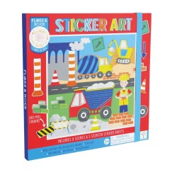 Floss & Rock Kokulu Sticker Aktivite Kitabı Construction - Floss & Rock