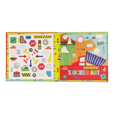 Floss & Rock Kokulu Sticker Aktivite Kitabı Construction - 2