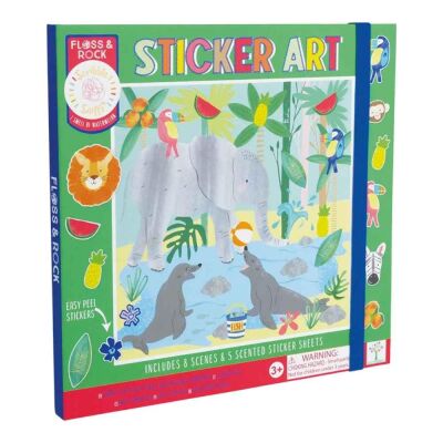 Floss & Rock Kokulu Sticker Aktivite Kitabı / Jungle - 1