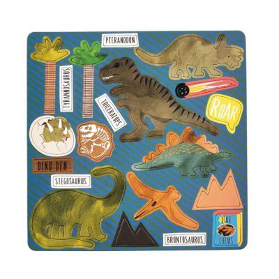 Floss & Rock Mıknatıslı Kutu Oyunları 4’Ü 1 Arada Dinosaur - 3