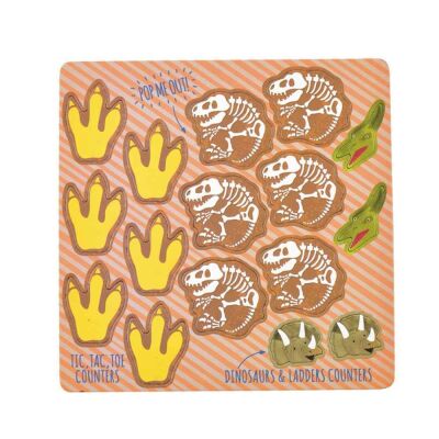 Floss & Rock Mıknatıslı Kutu Oyunları 4’Ü 1 Arada Dinosaur - 4