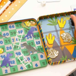 Floss & Rock Mıknatıslı Kutu Oyunları Dino - 3