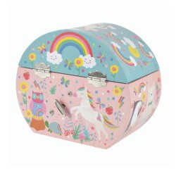 Floss & Rock Müzikli Oval Mücevher Kutusu Rainbow Fairy - 3