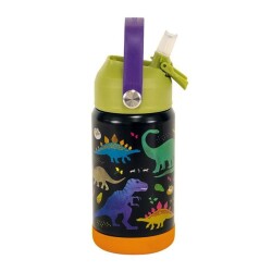 Floss & Rock Paslanmaz Çelik Pipetli Suluk Dino - 2