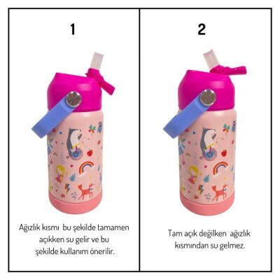 Floss & Rock Paslanmaz Çelik Pipetli Suluk Dino - 3