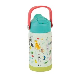 Floss & Rock Paslanmaz Çelik Pipetli Suluk Jungle - Floss & Rock