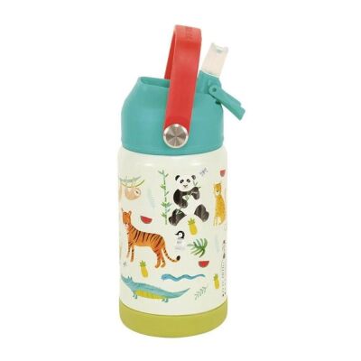 Floss & Rock Paslanmaz Çelik Pipetli Suluk Jungle - 2