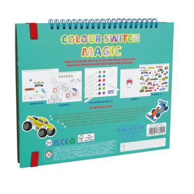 Floss & Rock Renk Değiştiren Sihirli Aktivite Kitabı Cars - 3