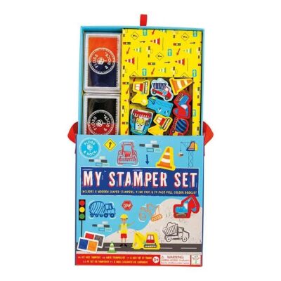 Floss & Rock Stamper Ahşap Baskı Seti Construction - 2