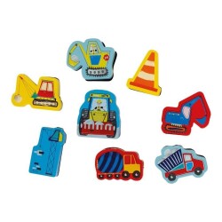 Floss & Rock Stamper Ahşap Baskı Seti Construction - 3