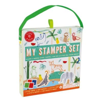 Floss & Rock Stamper Ahşap Baskı Seti Jungle - 1