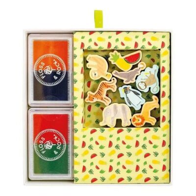 Floss & Rock Stamper Ahşap Baskı Seti Jungle - 2