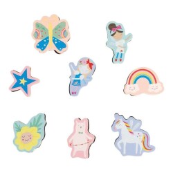 Floss & Rock Stamper Ahşap Baskı Seti Rainbow Fairy - 4