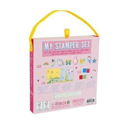 Floss & Rock Stamper Ahşap Baskı Seti Rainbow Fairy - 3