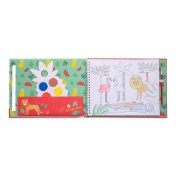 Floss & Rock Sulu Boyalı Boyama Kitabı Jungle Yeni - 2
