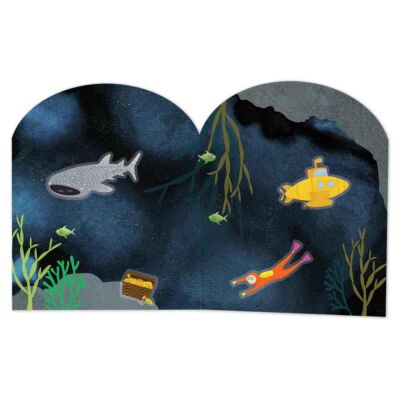 Floss & Rock Tak Çıkart Sticker Oyun Sahnesi / Deep Sea - 2