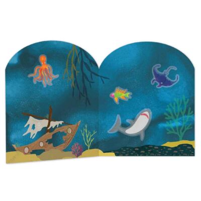 Floss & Rock Tak Çıkart Sticker Oyun Sahnesi / Deep Sea - 3