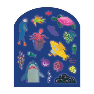 Floss & Rock Tak Çıkart Sticker Oyun Sahnesi / Deep Sea - 4