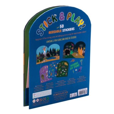 Floss & Rock Tak Çıkart Sticker Oyun Sahnesi Dino - 2