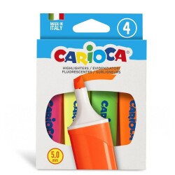 Carioca Fosforlu İşaretleme Kalemi 4lü - Carioca