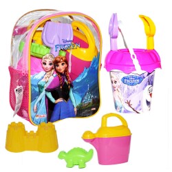 Frozen Figürlü Çantalı Kova Kürek Seti - Dede