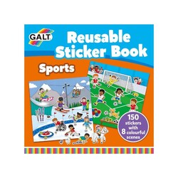 Galt Reusable Sticker Book Sports 3 Yaş ve Üzeri - Thumbnail