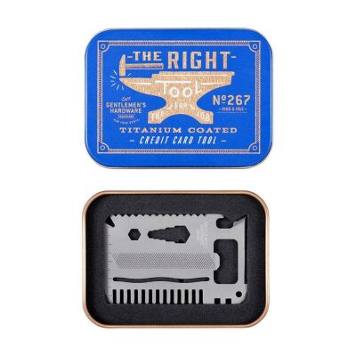 Gentlemens Hardware Kredi Kartı Şeklinde Çok Fonksiyonlu Alet 15-in-1 - 1