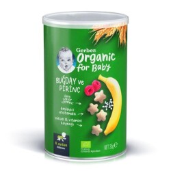 Gerber Organik Pirinçli Buğdaylı Tatlı Atıştırmalık 35 gr 8 Ay Üzeri - Gerber